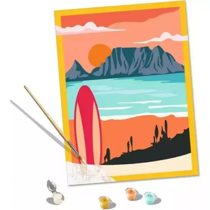 Ravensburger Painting CreArt 'Sunset at the Beach' model 23898 — painting kit by number for adults and teens