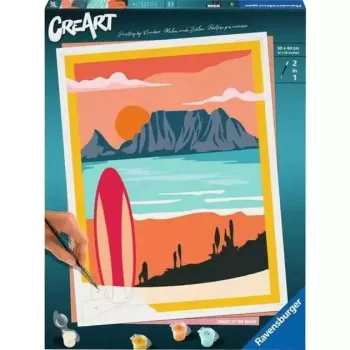Ravensburger Painting CreArt 'Sunset at the Beach' model 23898 — painting kit by number for adults and teens