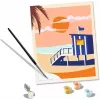 Painting kit Ravensburger CreArt Beach - Cottage, model 23896, includes canvas and paints