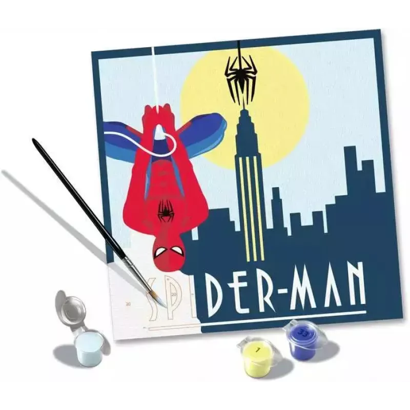 Paint-by-number kit Ravensburger CreArt Spider-Man (model 23891) — canvas painting set