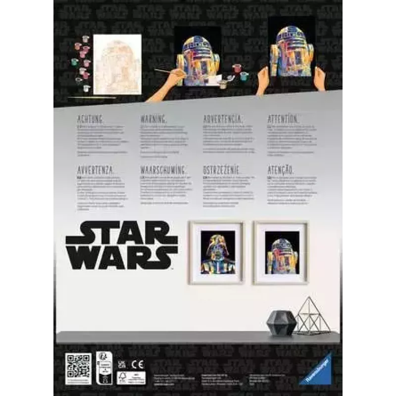 Painting kit Ravensburger CreArt Star Wars - Darth Vader, model 23731, paint-by-number set