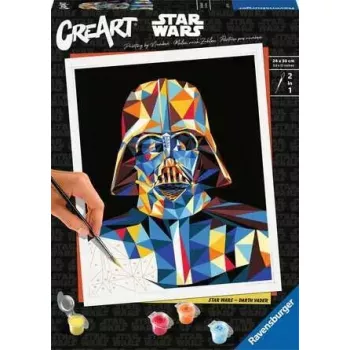 Painting kit Ravensburger CreArt Star Wars - Darth Vader, model 23731, paint-by-number set