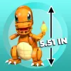 MEGA Pokémon Build & Show Charmander toy building set, 4 inches tall,
