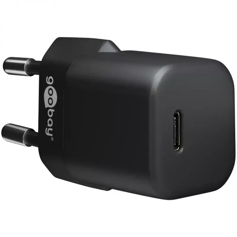 Charger GOOBAY 61083 20W PD with 1 m cable — USB-C power adapter, 20 W output