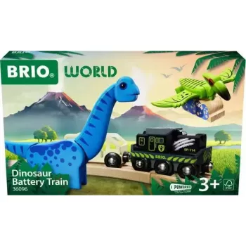 Train BRIO Dinosaur Battery Train Multicolour Wood 3+