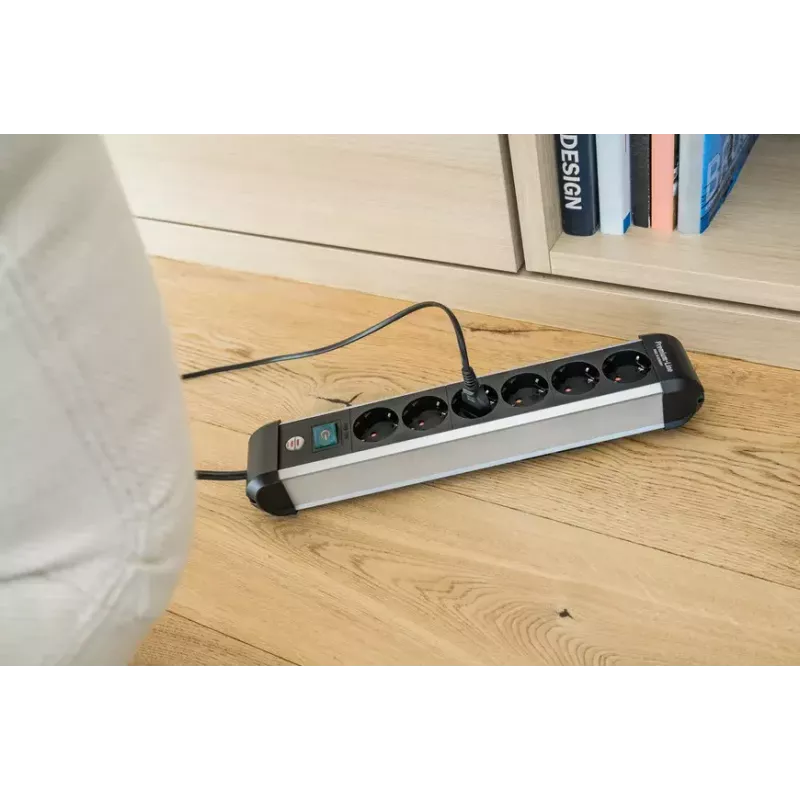Power Extension Brennenstuhl 1391030600 3m 6 AC Outlets Indoor Black Silver