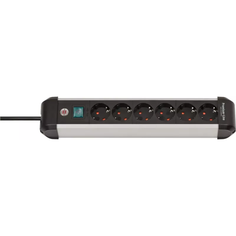 Power Extension Brennenstuhl 1391030600 3m 6 AC Outlets Indoor Black Silver