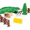 Ravensburger BRIO World Red Lola Farm Train Set – wooden toy train playset