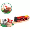 Ravensburger BRIO World Red Lola Farm Train Set – wooden toy train playset