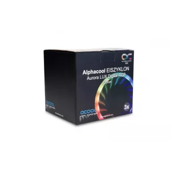 Fan Alphacool Eiszyklon Aurora LUX Digital RGB 12 cm Transparent
