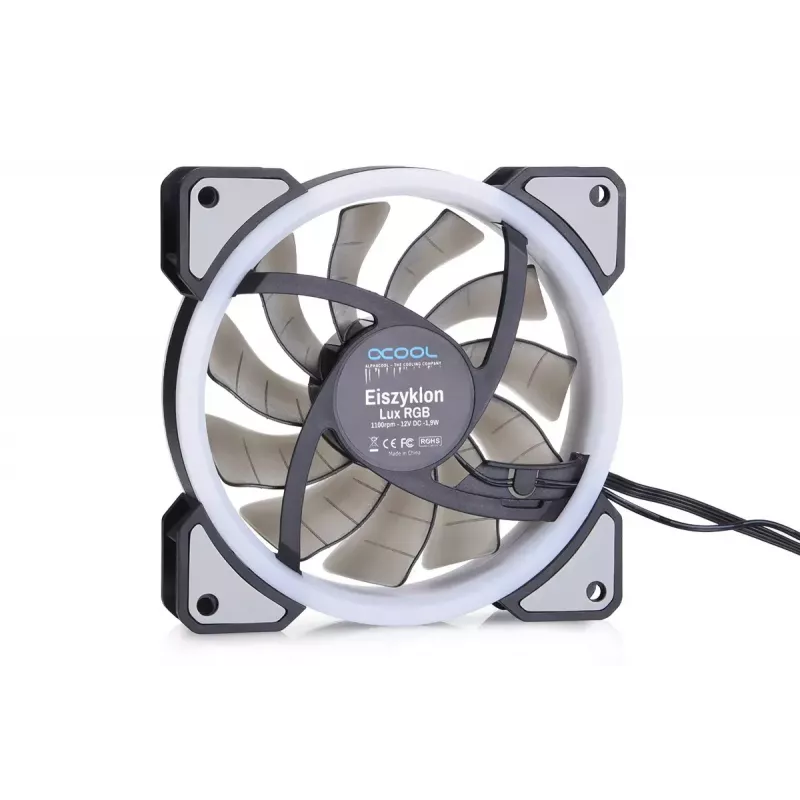 Fan Alphacool Eiszyklon Aurora LUX Digital RGB 12 cm Transparent