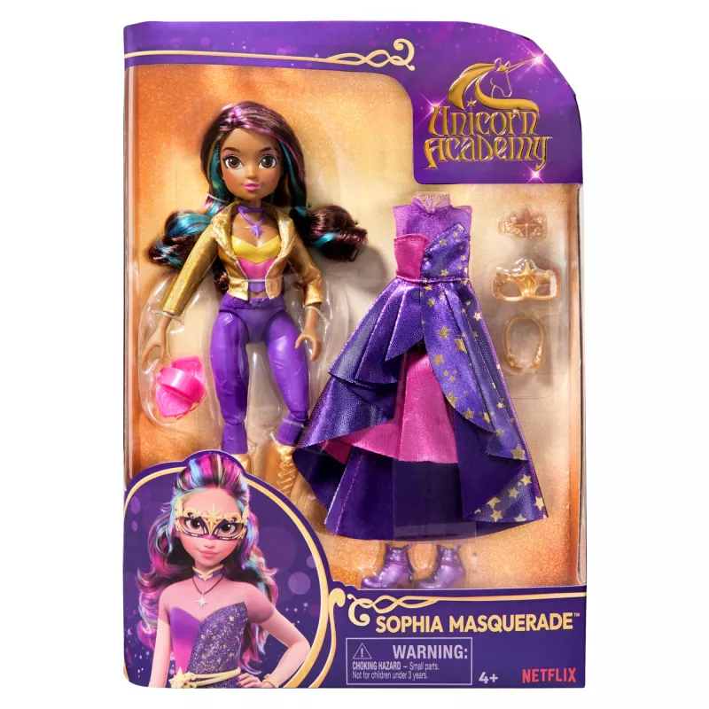 Fashion doll Spinmaster Unicorn Academy Sophia Masquerade 241mm Multicolour