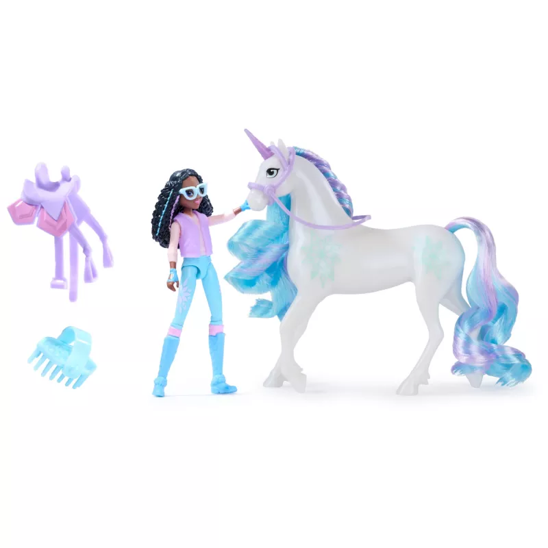 Unicorn Academy, Layla & Glacier with 2 Accessories & Hair Tool, Dolls & Unicorn Toys for Girls Ages 4 and up