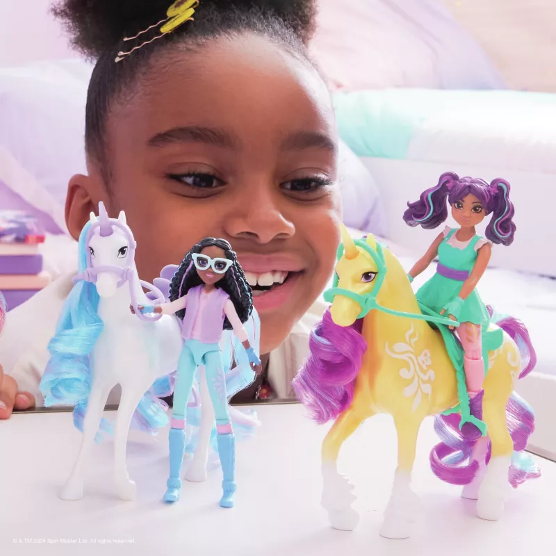 Unicorn Academy, Layla & Glacier with 2 Accessories & Hair Tool, Dolls & Unicorn Toys for Girls Ages 4 and up