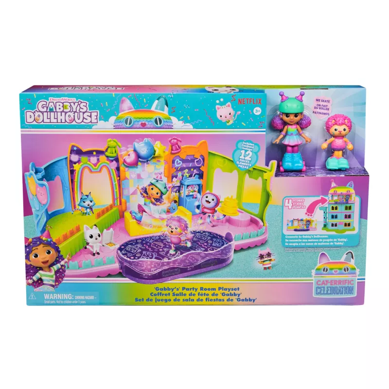 Action/Adventure Spinmaster Gabby's Dollhouse Gabby's Party Room Multicolour