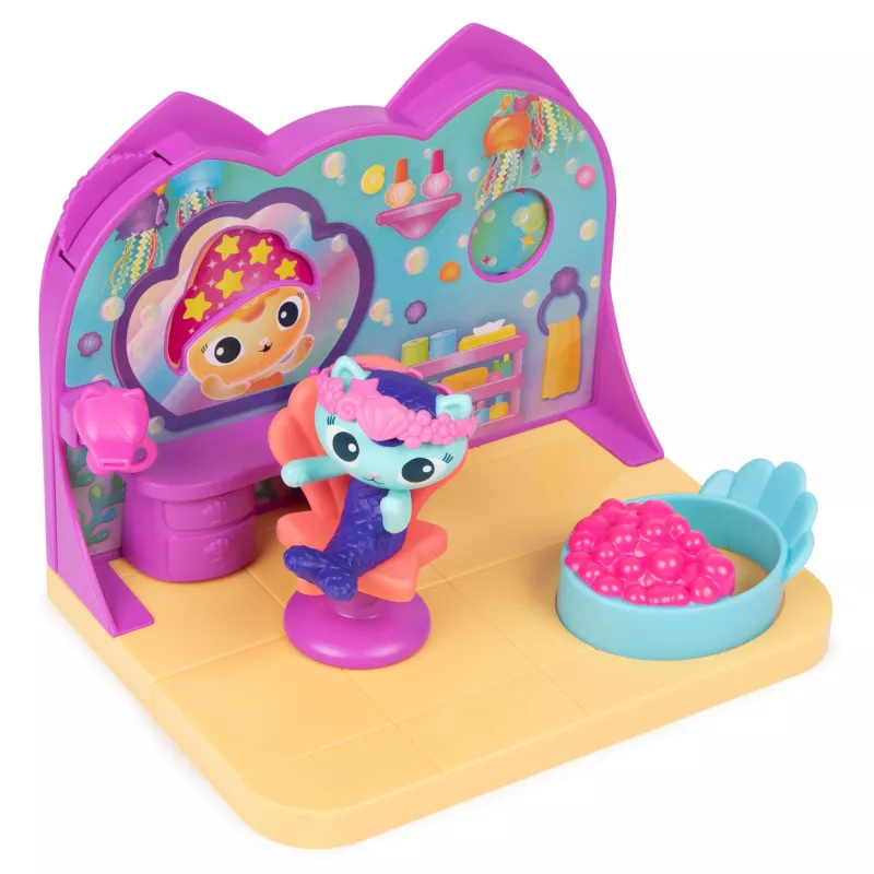 Deluxe Room Playset Spin Master Gabby's Dollhouse — Wellness Room with Meerkat play figure