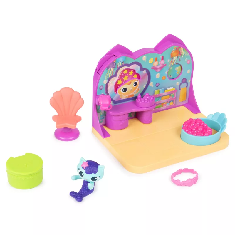 Deluxe Room Playset Spin Master Gabby's Dollhouse — Wellness Room with Meerkat play figure