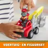 Rubble & Crew , Charger’s Crane Grabber Toy Truck with Movable Parts and a Collectible Action Figure, Kids Toys for Ages 3 and Up