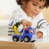 Rubble & Crew , Mix’s Cement Mixer Toy Truck with Action Figure and Movable Construction Toys, Kids Toys for Ages 3 and Up