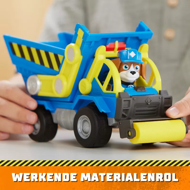 Rubble & Crew , Wheeler’s Dump Truck Toy with Movable Parts and a Collectible Action Figure, Kids Toys for Ages 3 and Up