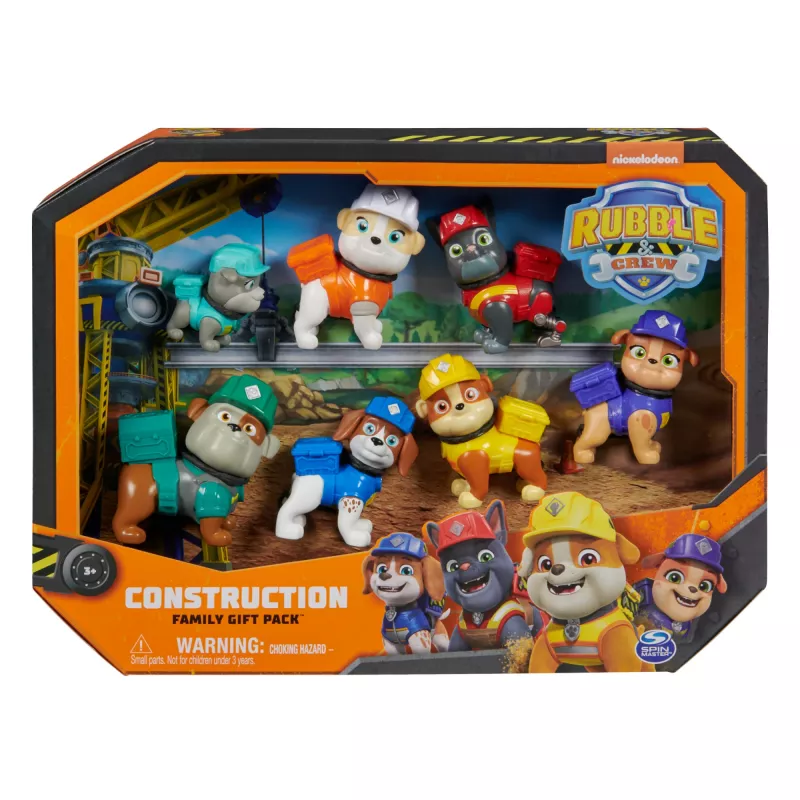 Rubble & Crew , Toy Figures Gift Pack, with 7 Collectible Action Figures, Kids Toys for Boys & Girls Ages 3+