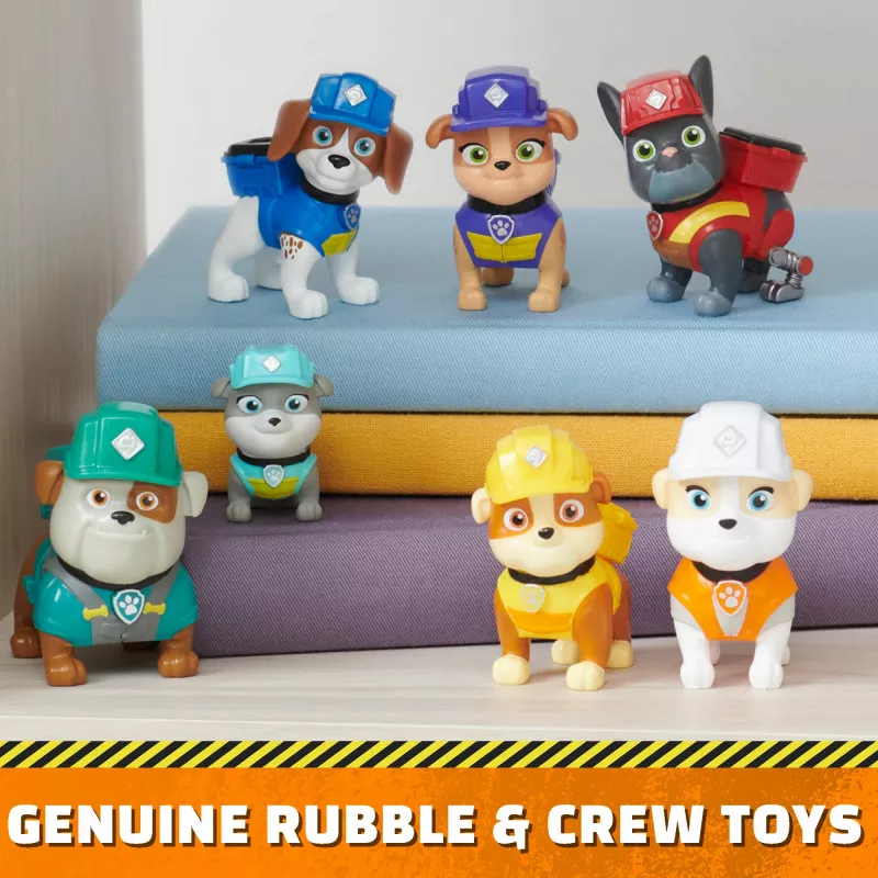 Rubble & Crew , Toy Figures Gift Pack, with 7 Collectible Action Figures, Kids Toys for Boys & Girls Ages 3+