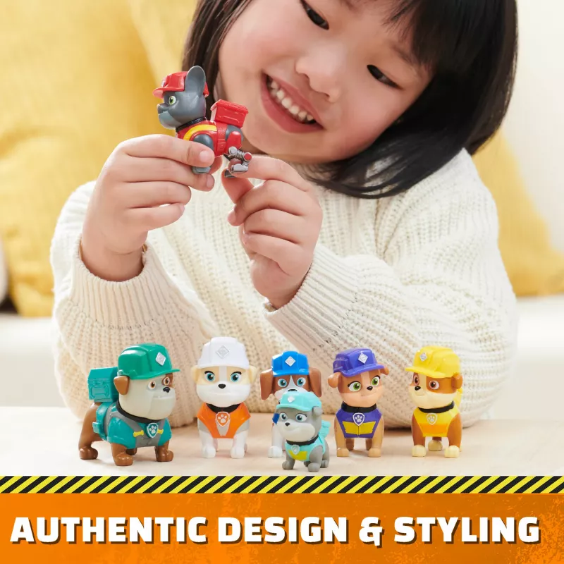 Rubble & Crew , Toy Figures Gift Pack, with 7 Collectible Action Figures, Kids Toys for Boys & Girls Ages 3+