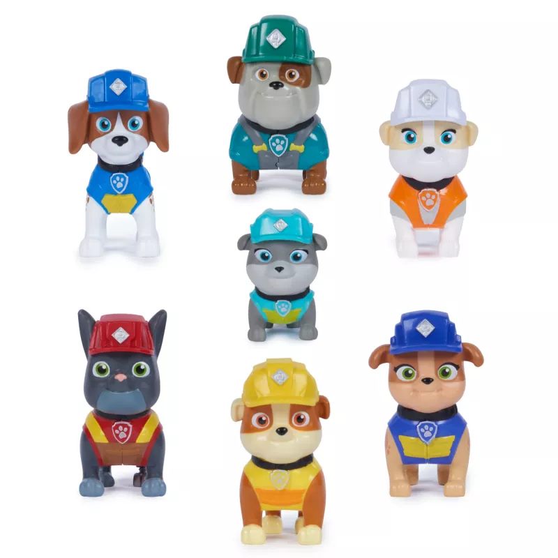 Rubble & Crew , Toy Figures Gift Pack, with 7 Collectible Action Figures, Kids Toys for Boys & Girls Ages 3+