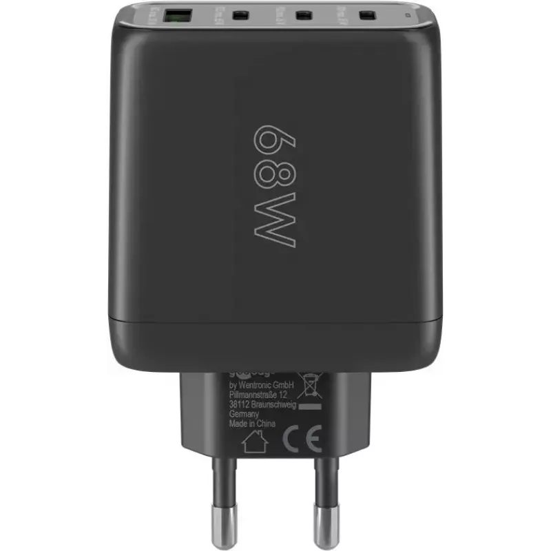 Goobay Charger 64819 AC Fast Charging Indoor Black 3 USB Type-C