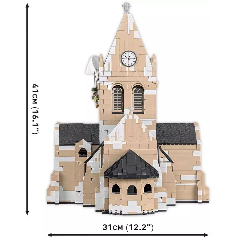 Building blocks Cobi Sainte-Mère-Église Church 2280 pieces 10 years