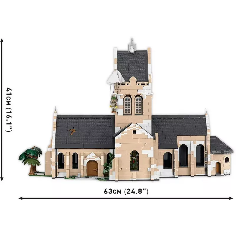 Building blocks Cobi Sainte-Mère-Église Church 2280 pieces 10 years