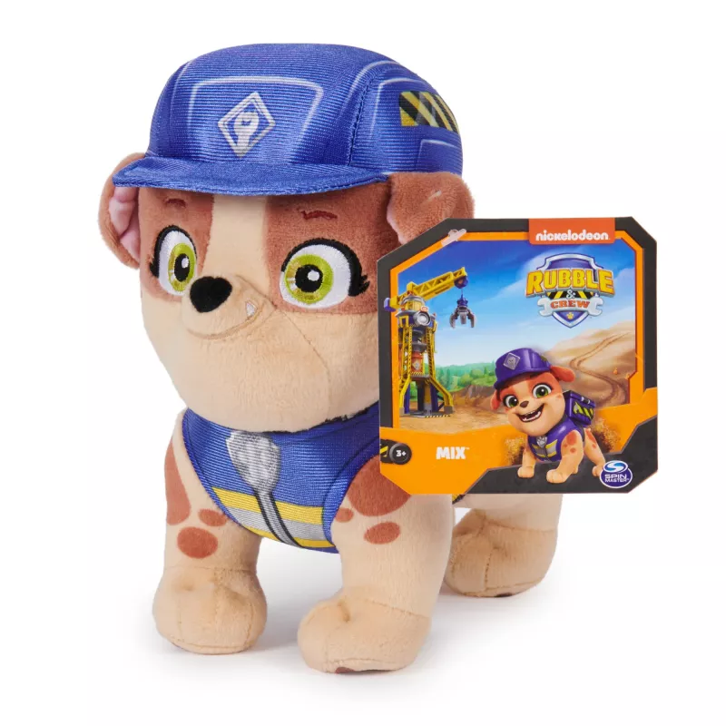 Rubble & Crew , Premium Stuffed Animals, 7-Inch Charger Plush Toy in Construction Uniform, Kids Toys for Boys & Girls Ages 3 and up