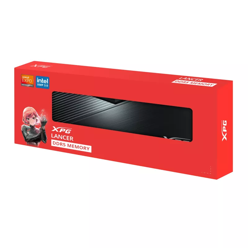 DIMM 16 GB DDR5-6000 (1x 16 GB), Arbeitsspeicher schwarz, AX5U6000C4816G-SLABBK, XPG Lancer Blade, INTEL XMP, AMD EXPO