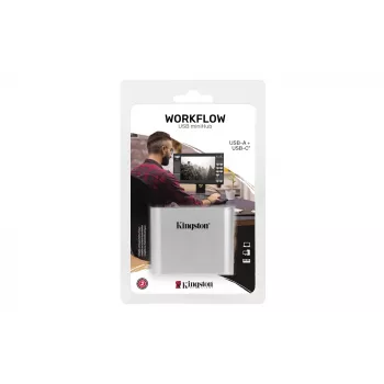 Kingston Technology USB 3.2 Gen 1 Workflow 5G USB-A and USB-C miniHub