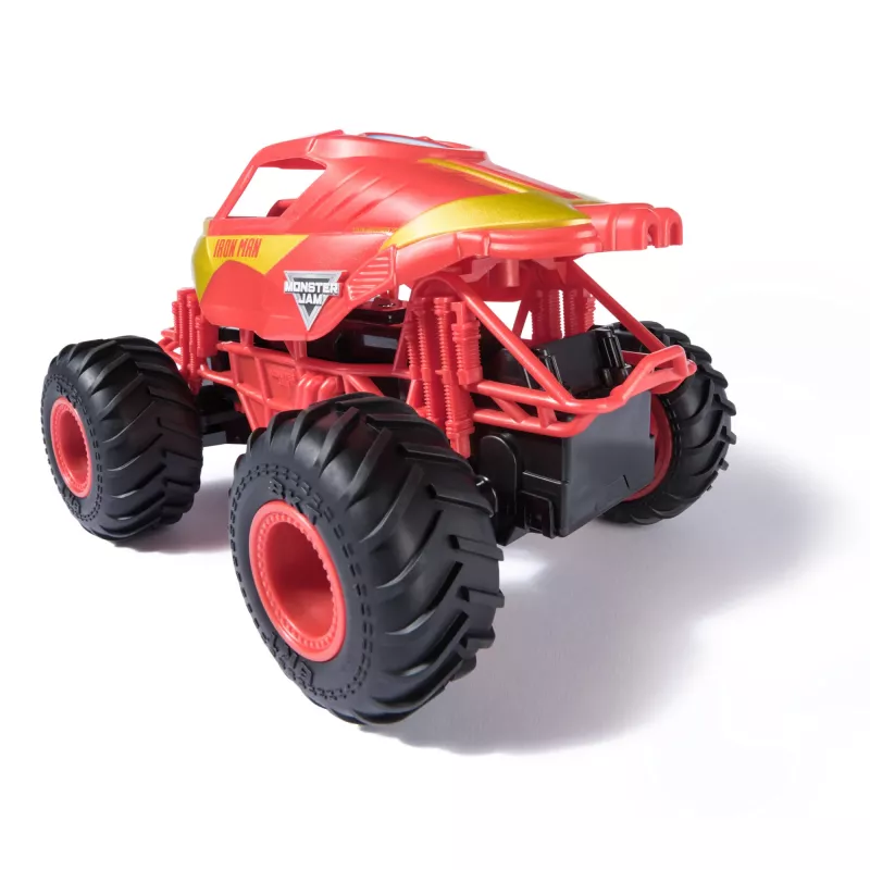 Monster Jam , Marvel Iron Man RC Monster Truck, 1:24 Scale, Kids Toys for Boys and Girls Ages 3 and up