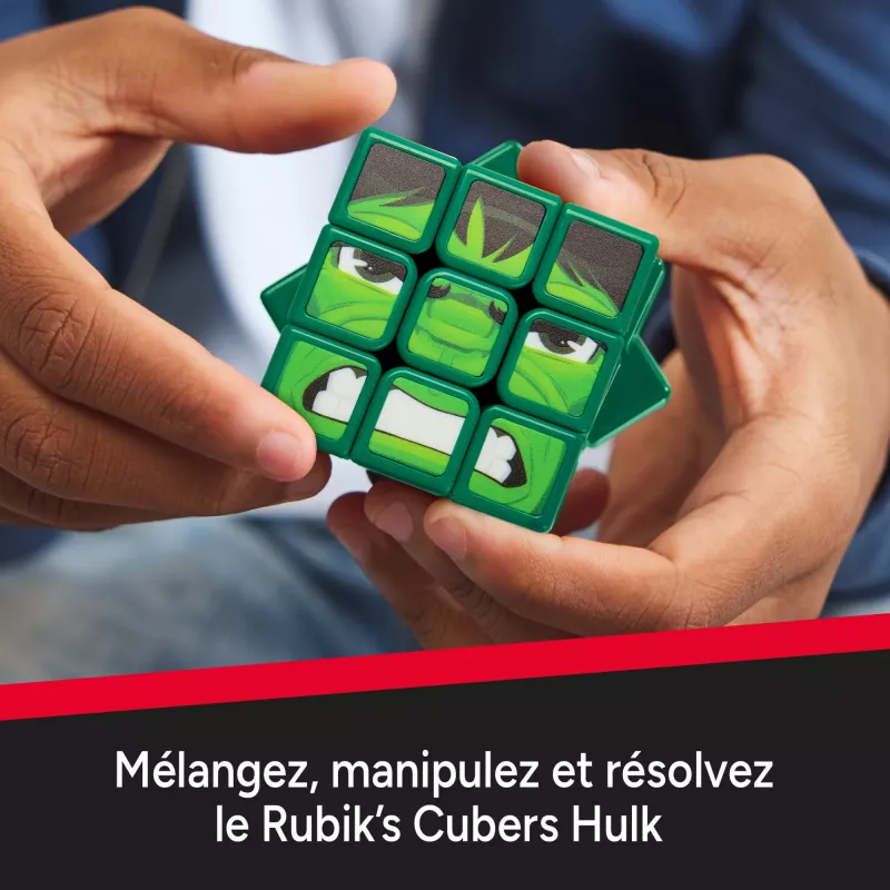 Spin Master Rubik''s - Cubers 3x3 Hulk, Geschicklichkeitsspiel