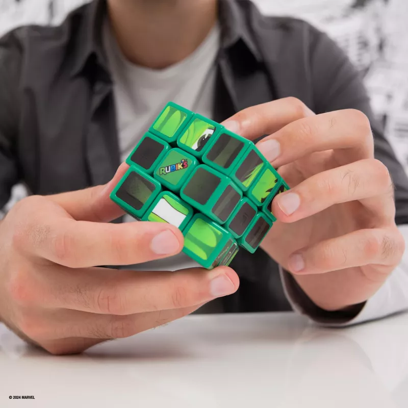 Spin Master Rubik''s - Cubers 3x3 Hulk, Geschicklichkeitsspiel