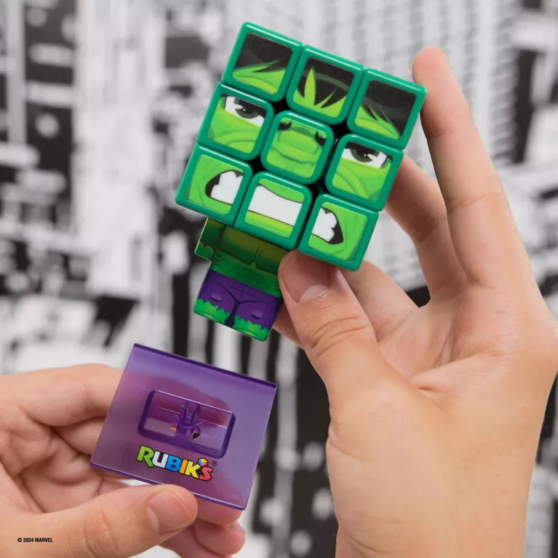 Spin Master Rubik''s - Cubers 3x3 Hulk, Geschicklichkeitsspiel