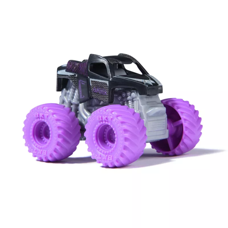 Monster Jam , Marvel Mini Monster Truck 3-Pack, Black Panther, Captain America, Iron Man Die-Cast Monster Trucks, 1:87 Scale, Kids Toys for Boys Ages 3 and Up