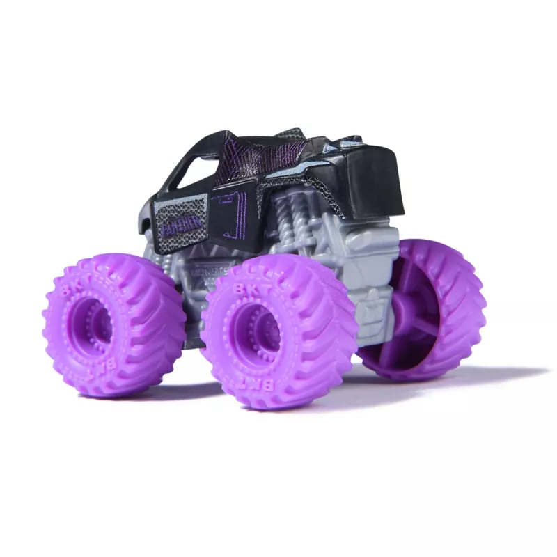 Monster Jam , Marvel Mini Monster Truck 3-Pack, Black Panther, Captain America, Iron Man Die-Cast Monster Trucks, 1:87 Scale, Kids Toys for Boys Ages 3 and Up