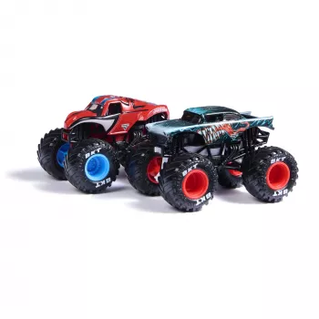 Monster Jam , Marvel Official Iron Man Vs. War Machine Die-Cast Monster Trucks, 1:64 Scale, Kids Toys for Boys and Girls Ages 3 and up