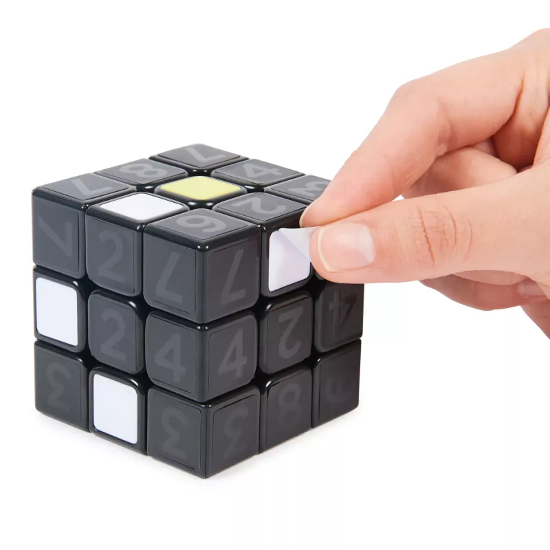 Rubik’s Coach Cube, Learn to Solve 3x3 Cube with Stickers, Guide, & Videos | Stress Relief Fidget Toy | Adult Toy Fidget Cube | for Ages 8 and up