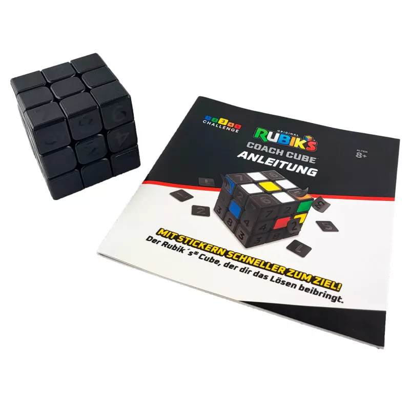 Rubik’s Coach Cube, Learn to Solve 3x3 Cube with Stickers, Guide, & Videos | Stress Relief Fidget Toy | Adult Toy Fidget Cube | for Ages 8 and up
