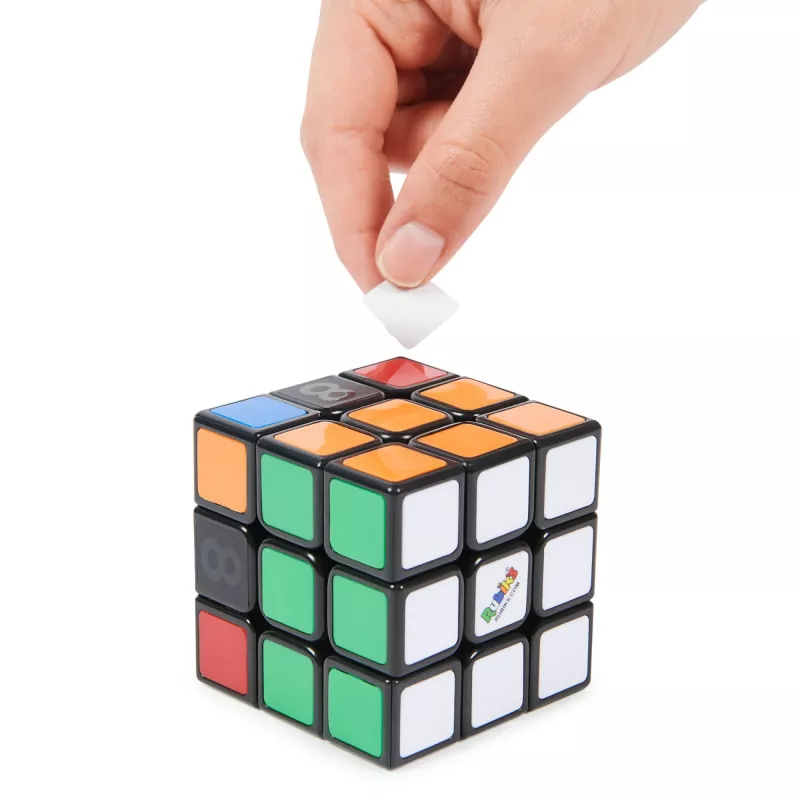 Rubik’s Coach Cube, Learn to Solve 3x3 Cube with Stickers, Guide, & Videos | Stress Relief Fidget Toy | Adult Toy Fidget Cube | for Ages 8 and up