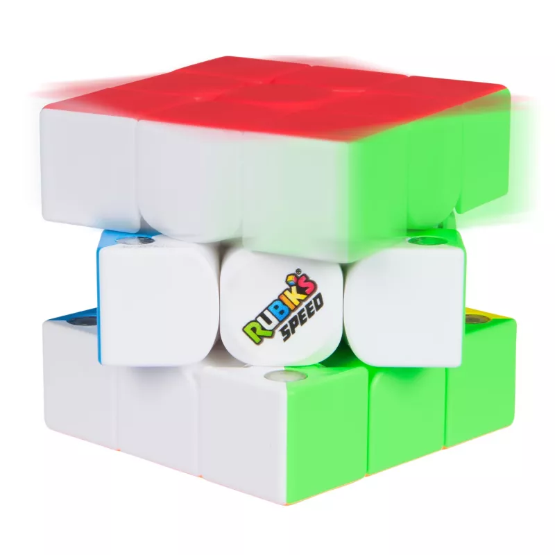 Rubik’s Cube, 3x3 Magnetic Speed Cube For Super Fast Solves, Problem-Solving Challenging Brain Teaser Fidget Toy for Adults & Kids Ages 8+
