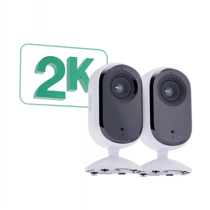 IP security camera Arlo Essential 2K Indoor Security Camera 2-pack Wireless Indoor