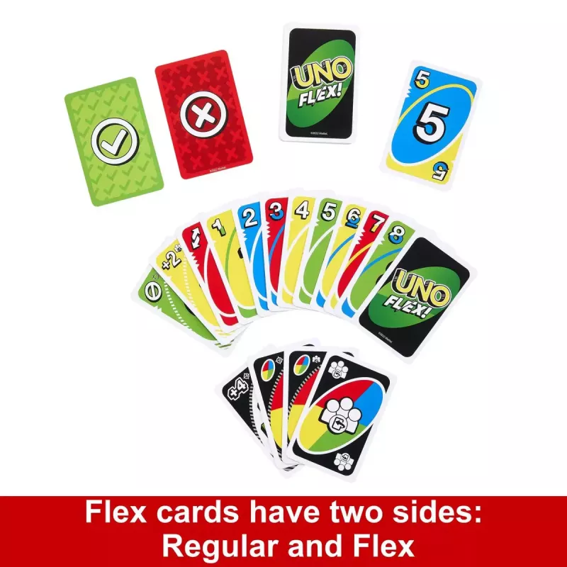 Card Game MATTEL Games UNO Flex — Shedding Card Game, Age 7+