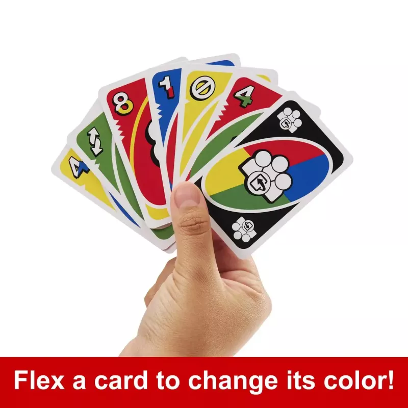 Card Game MATTEL Games UNO Flex — Shedding Card Game, Age 7+