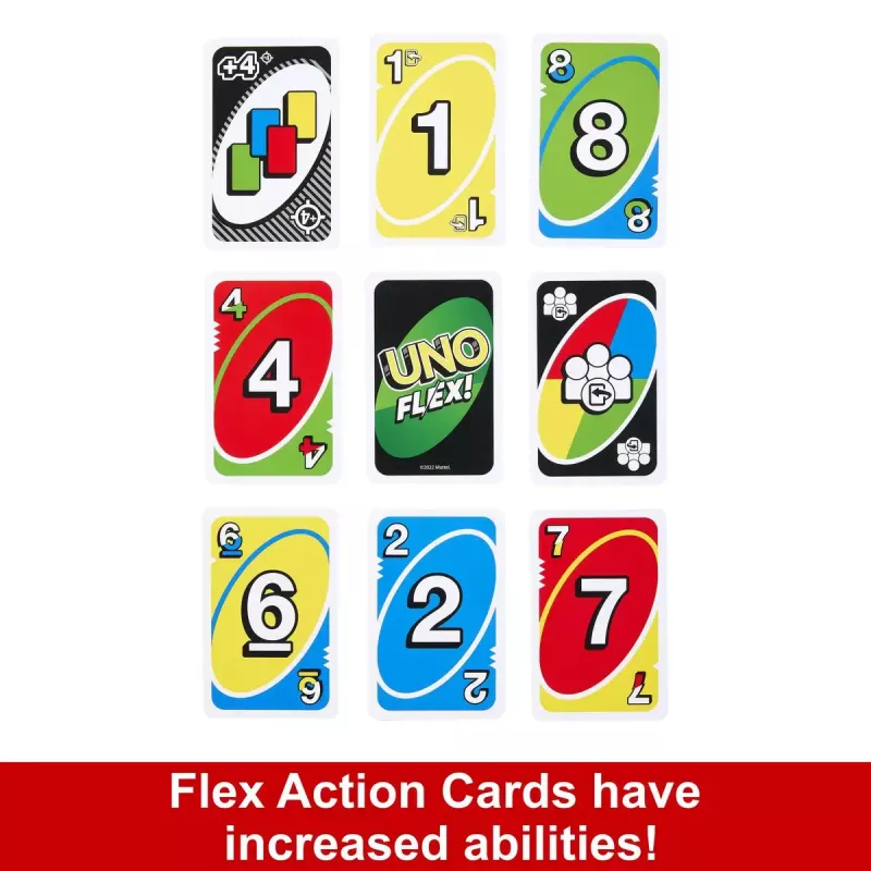 Card Game MATTEL Games UNO Flex — Shedding Card Game, Age 7+