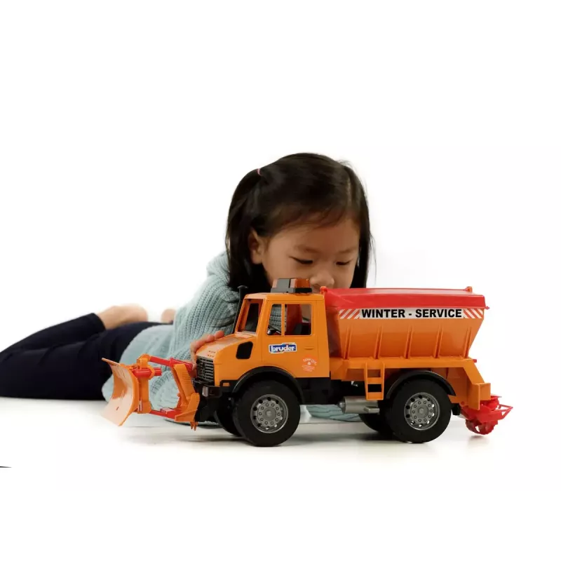 Truck BRUDER MB Unimog, ABS construction, recommended age 4+